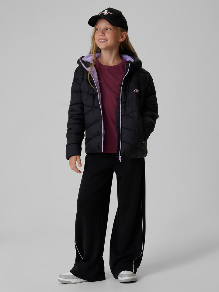 4F F0917 Isolationsjacke Kinder – DEEP BLACK
