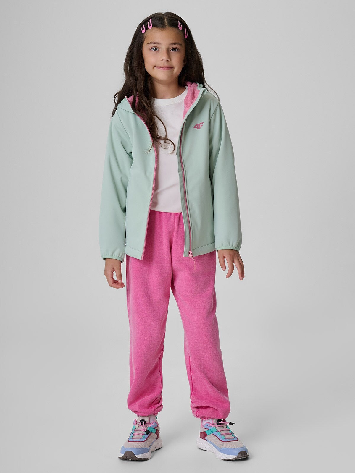 4F F601 Softshelljacke Kinder – MINT