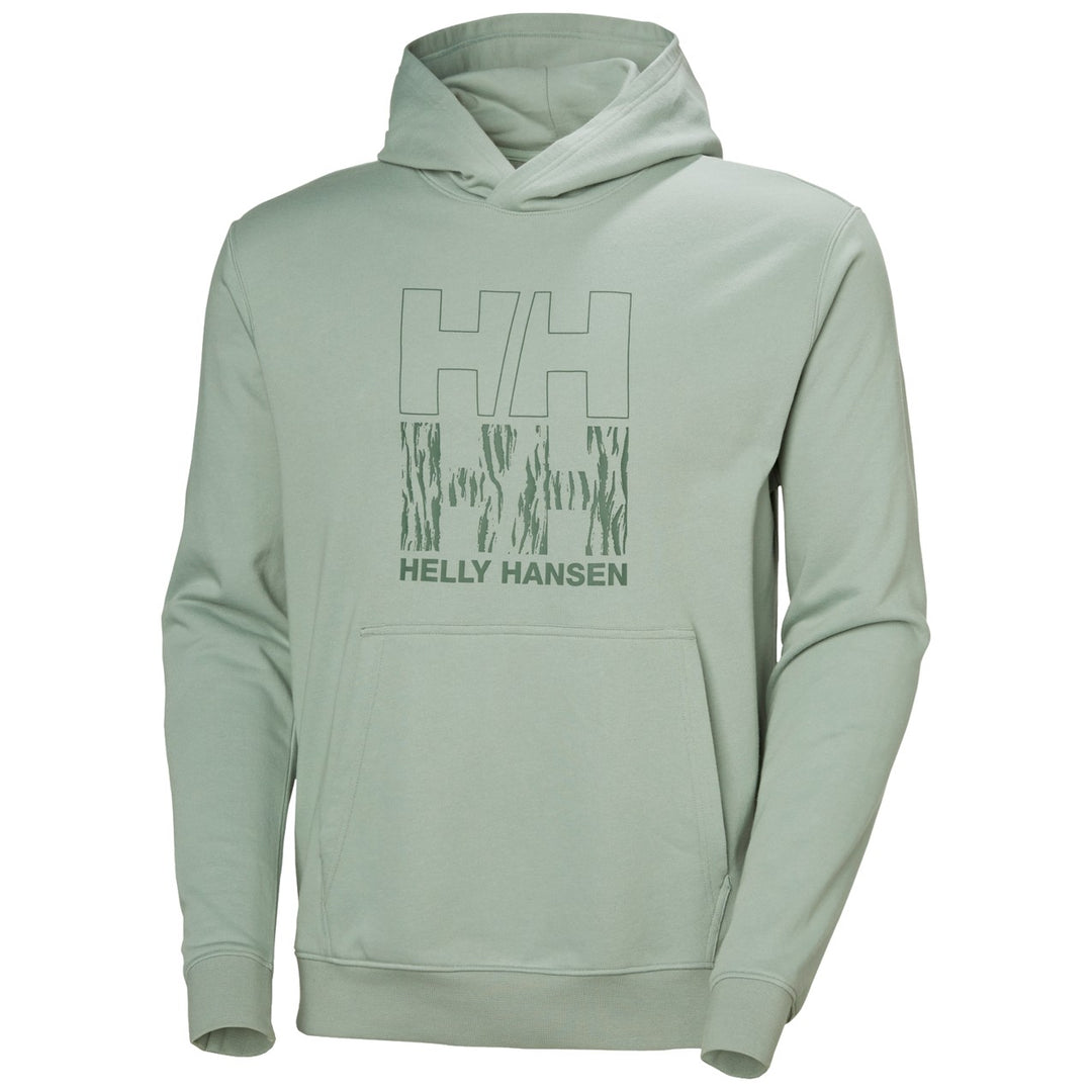 Helly Hansen Core Graphic Kapuzensweatshirt Herren – Eucalyptus