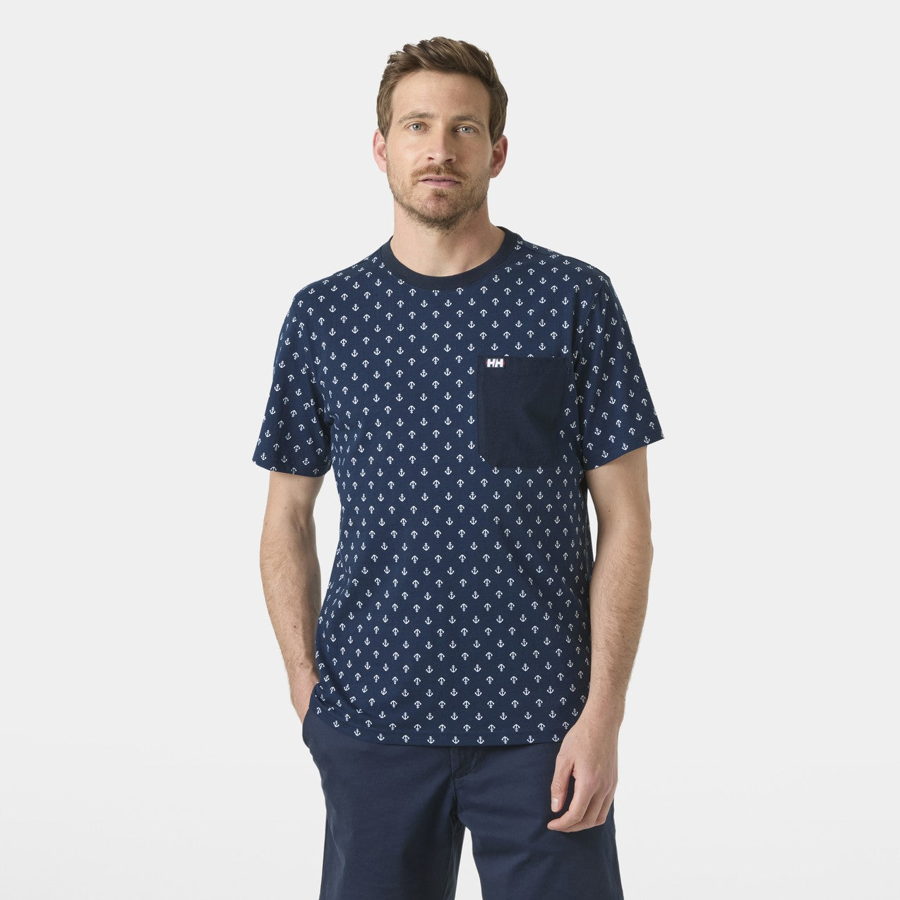 Helly Hansen Hudson T-Shirt Herren – Navy Aop