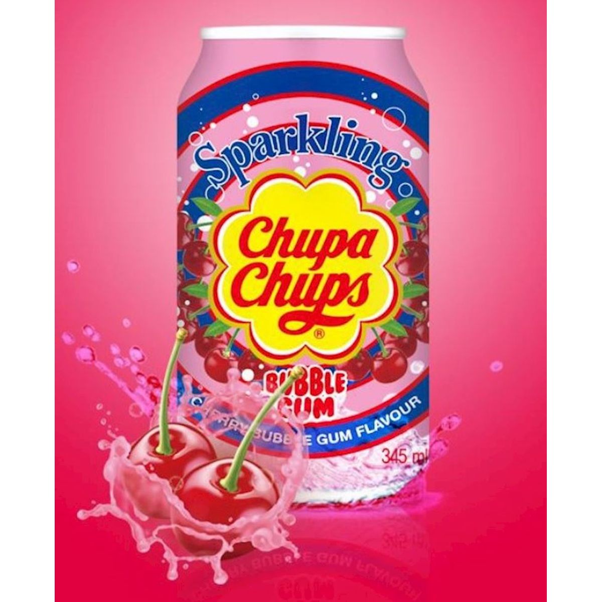 Chupa Chups Drink Bubble Gum Cherry 345ml