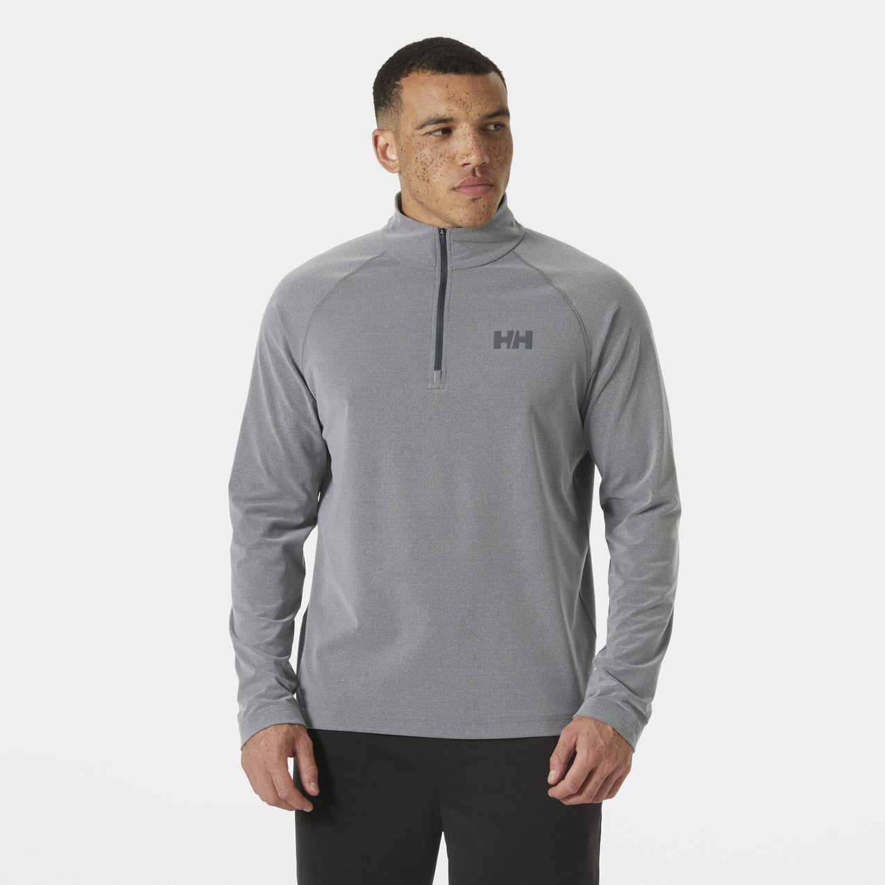 Helly Hansen Tyri Knit Half-Zip Pullover Herren – Ebony melange