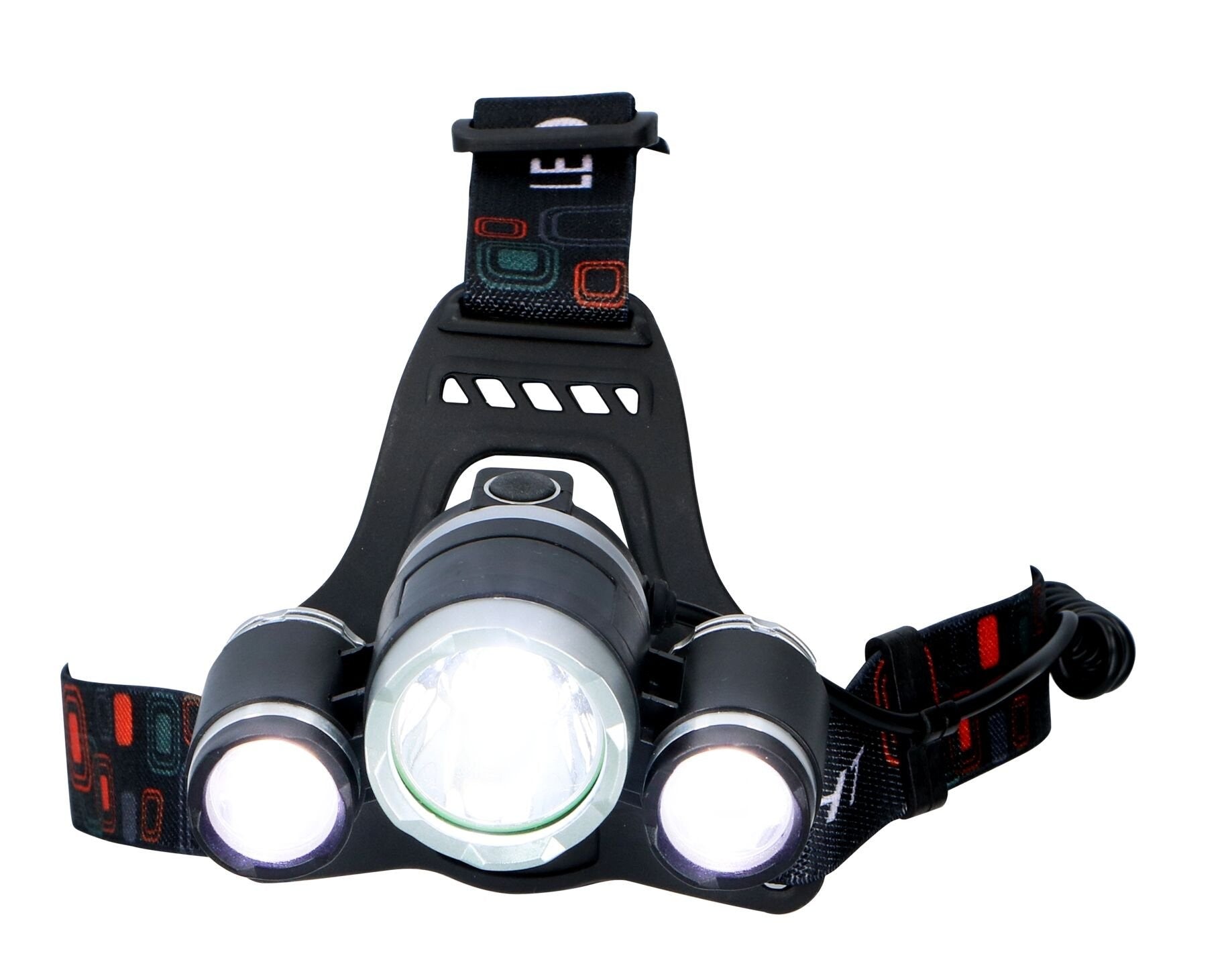 Grundig Stirnlampe LED mit 3 Leuchten – -