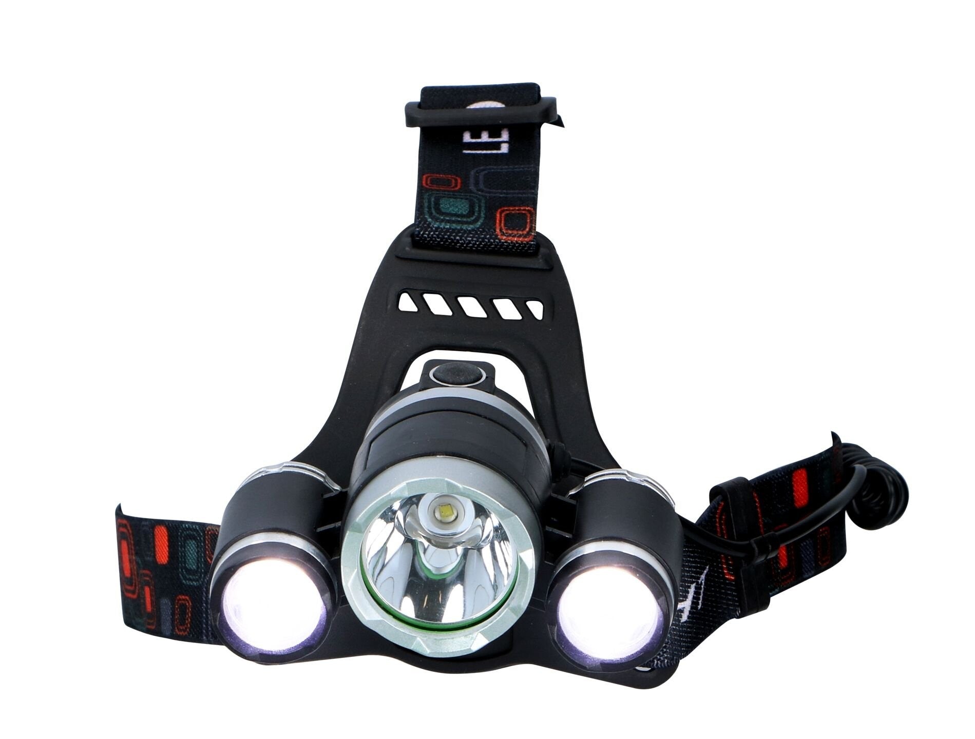 Grundig Stirnlampe LED mit 3 Leuchten – -