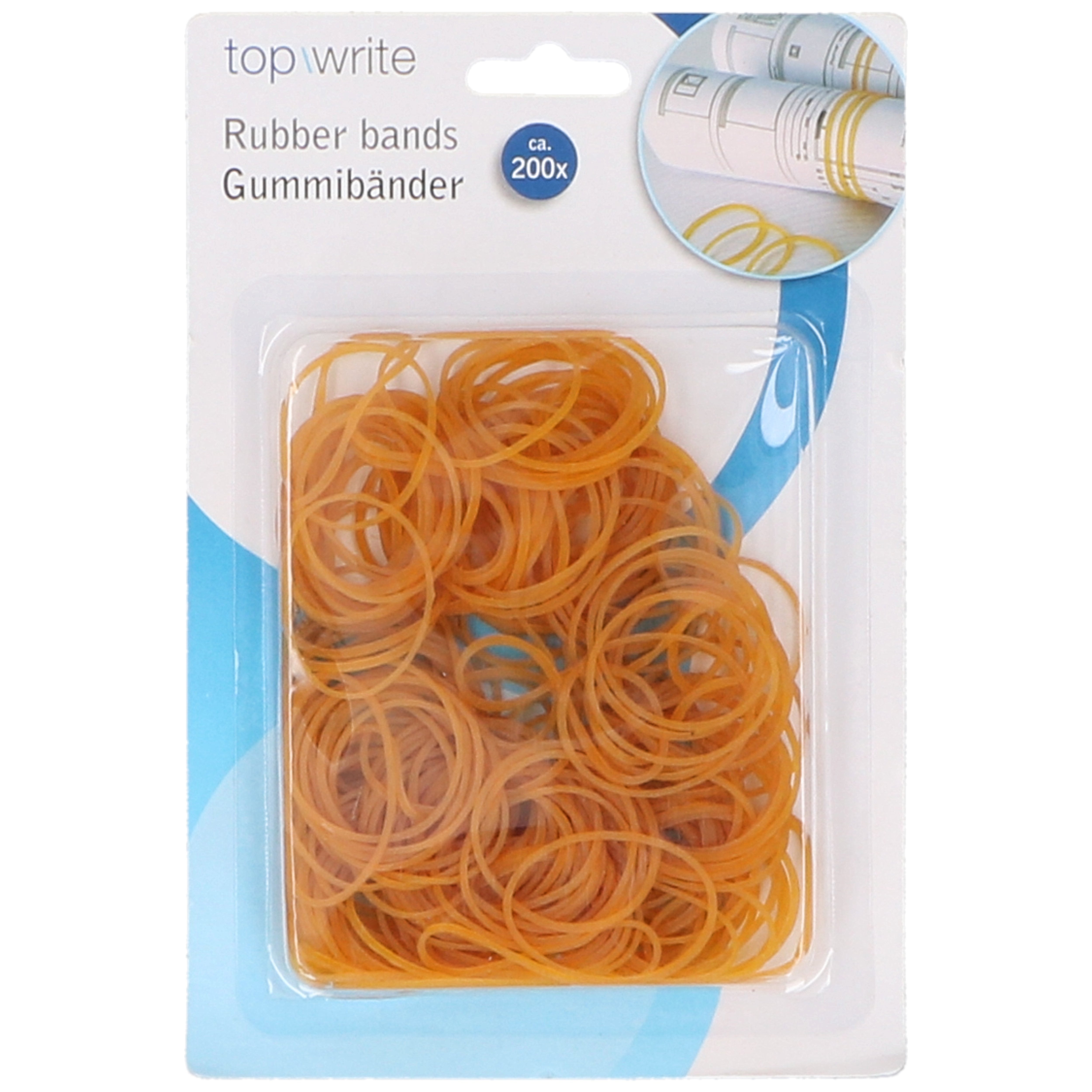 Topwrite Naturfarbene Gummibänder – -