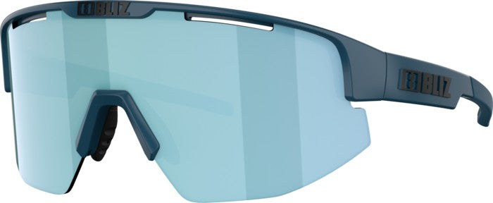 Bliz Matrix Small Sonnenbrille – Matt blue/smoke w ice blue multi