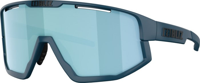 Bliz Fusion Small Sonnenbrille – Matt blue/smoke w ice blue multi