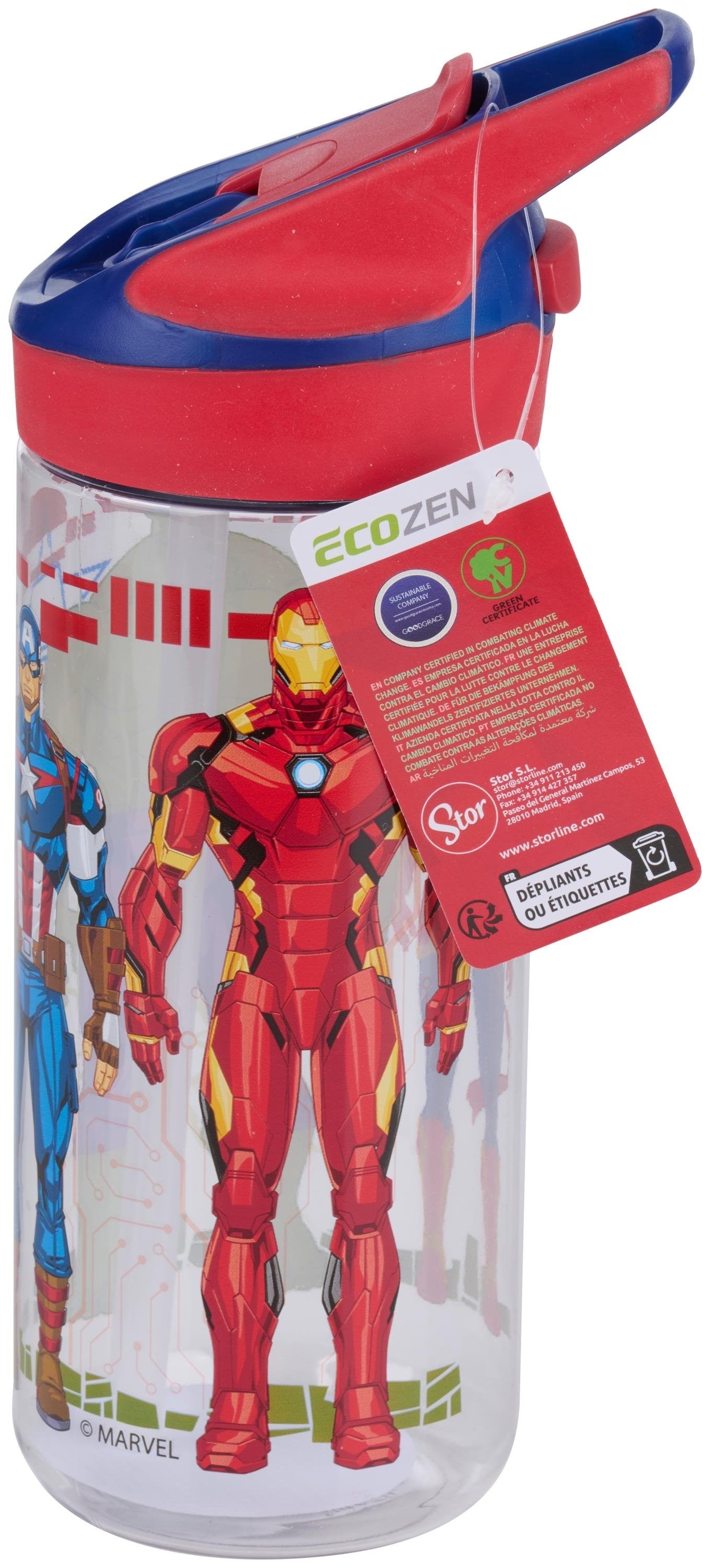 MARVEL Trinkflasche Avengers 620ml – ohne Farbe
