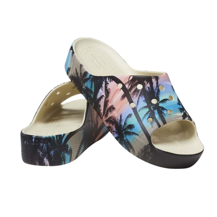 Crocs Platform Retro Resort Slide Damen