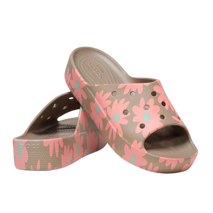 Crocs Platform Retro Resort Slide Damen