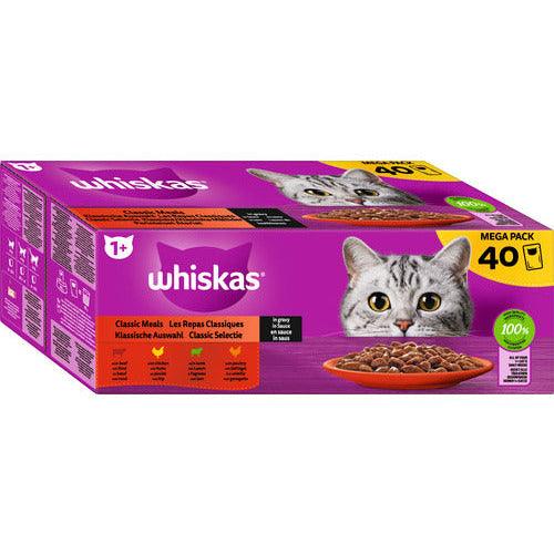 Whiskas 40 Maxi-Pack Klassisch 1+ Nassfutter Katze im Outlet Sale