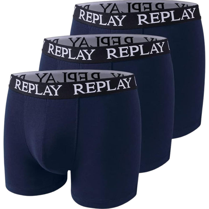 Replay Basic Cuff Logo 3pcs Boxershorts Herren