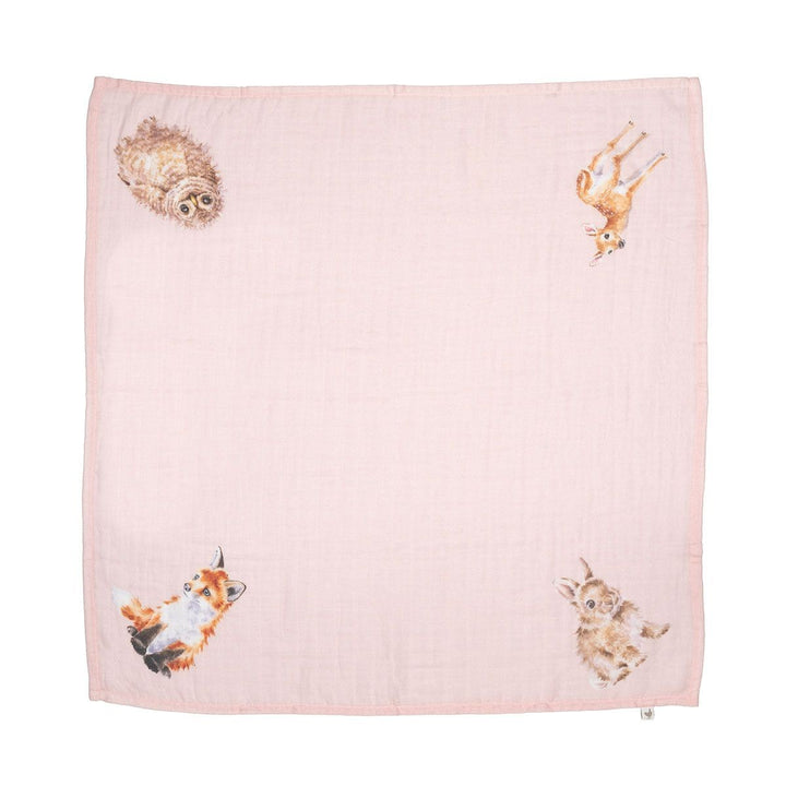 Wrendale Little Forest Musselintücher 2er-Set – Ohne farbe