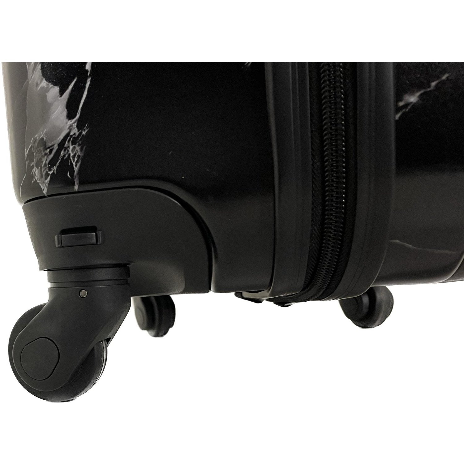 Trolleymaxx Reisekoffer Marmor Schwarz Matt