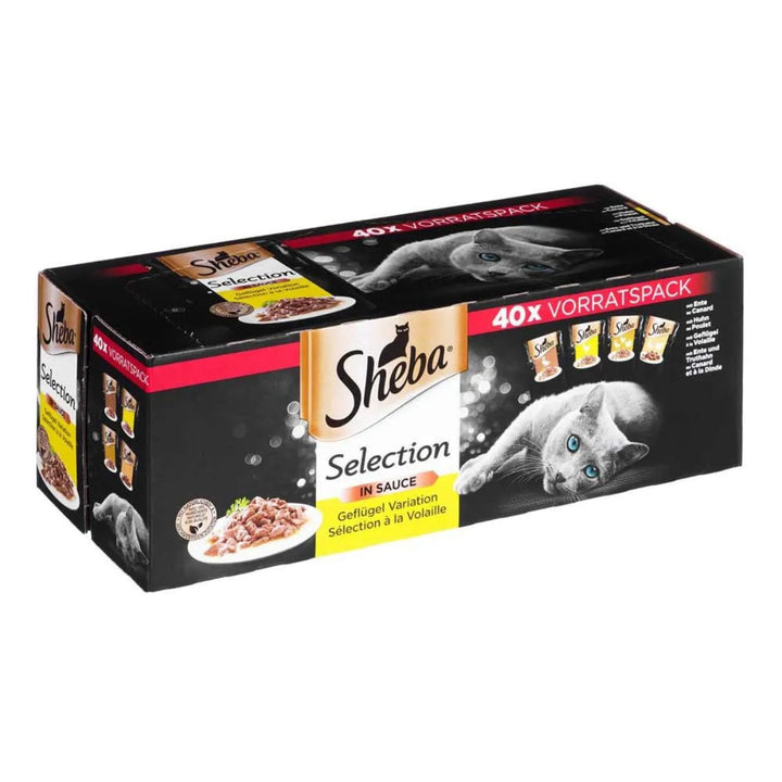 Sheba Selection in Sauce - Geflügel Variation 40x85g Beutel