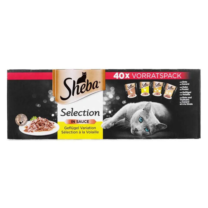 Sheba Selection in Sauce - Geflügel Variation 40x85g Beutel
