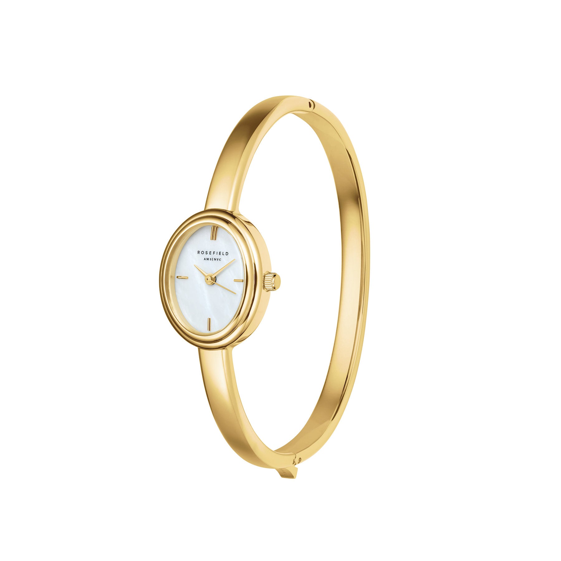 Rosefield Rosefield Studio Edition 6 Bangle Watch Oval Gold Small 55 mm