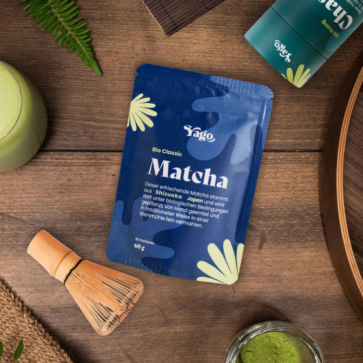 Yago Matcha Bio Matcha Tee Set «Classic» mit Chasen & Löffel