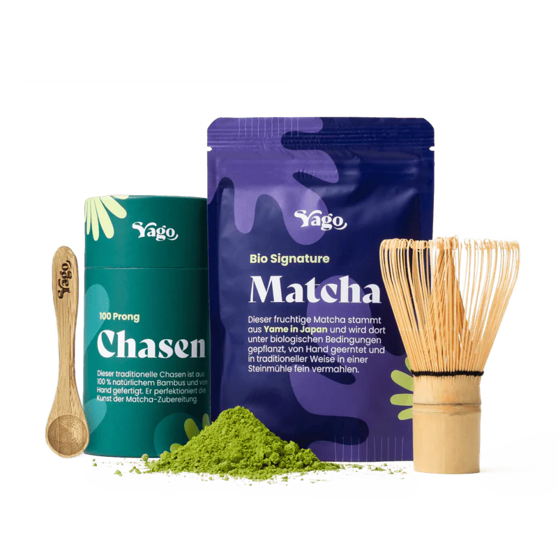 Yago Matcha Bio Matcha Tee Set «Signature» mit Chasen & Löffel