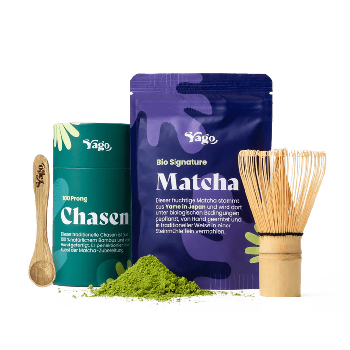 Yago Matcha Bio Matcha Tee Set «Signature» mit Chasen & Löffel