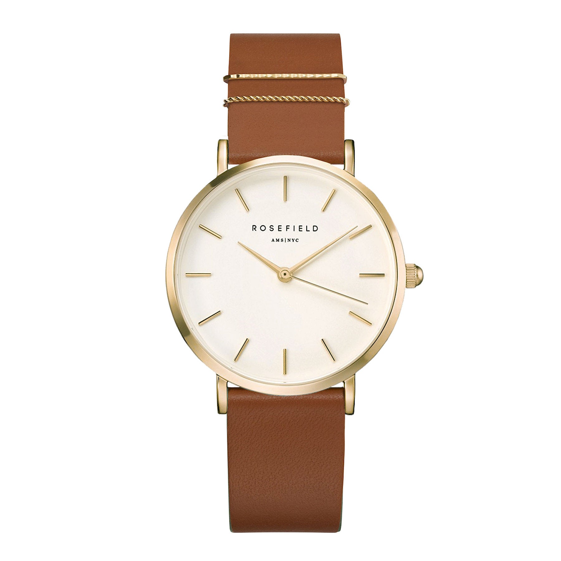 Rosefield The West Village Blush Cognac Gold