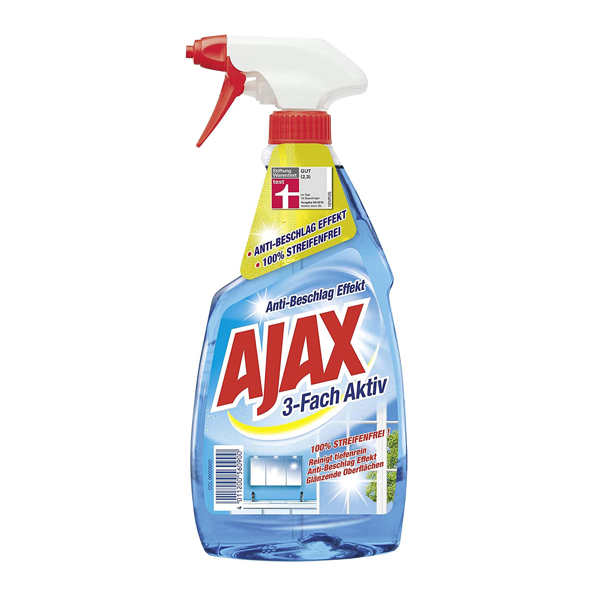 Ajax Glasreiniger 500ml 3fach Aktiv-Formel