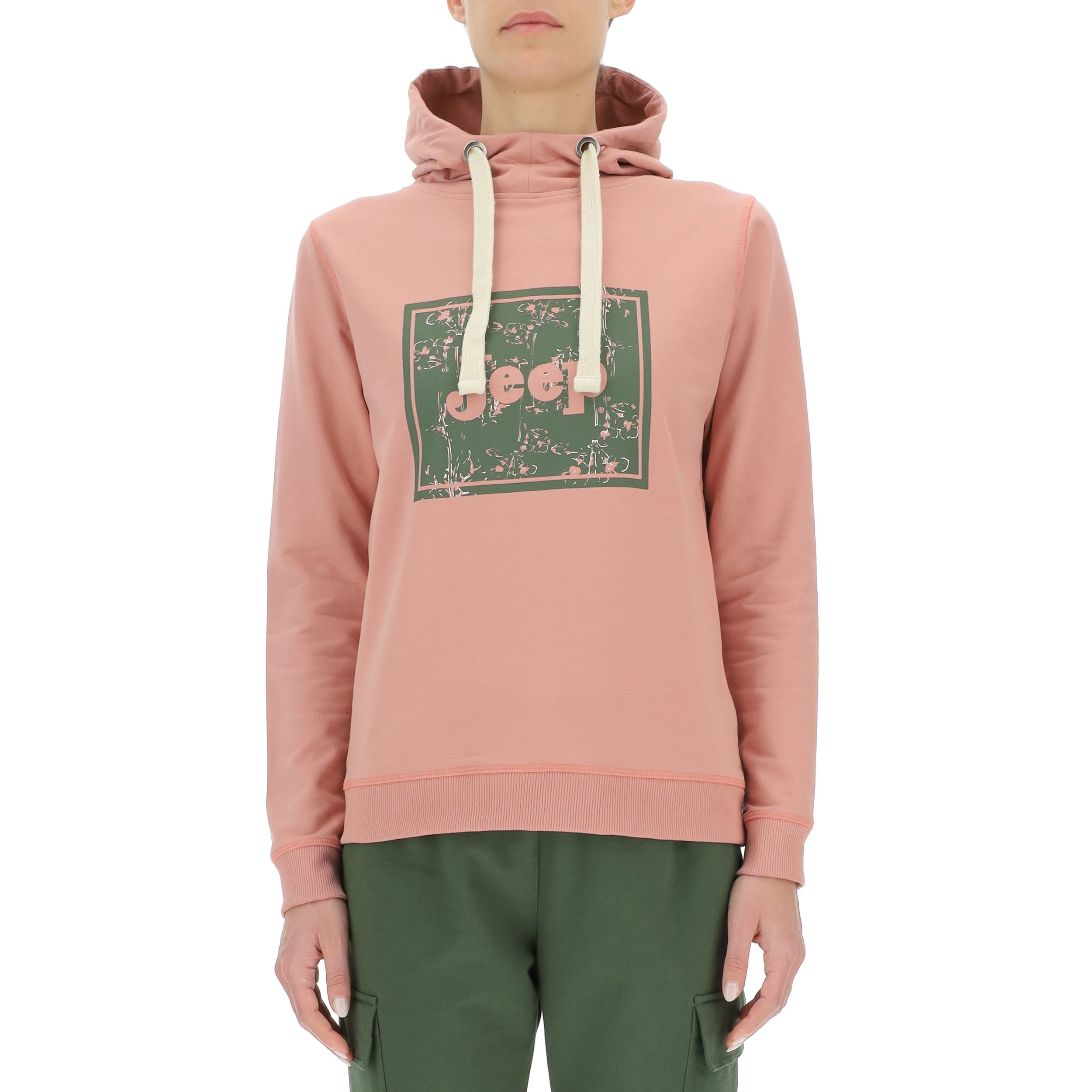 Jeep Vintage Botanical Kapuzenpullover Damen