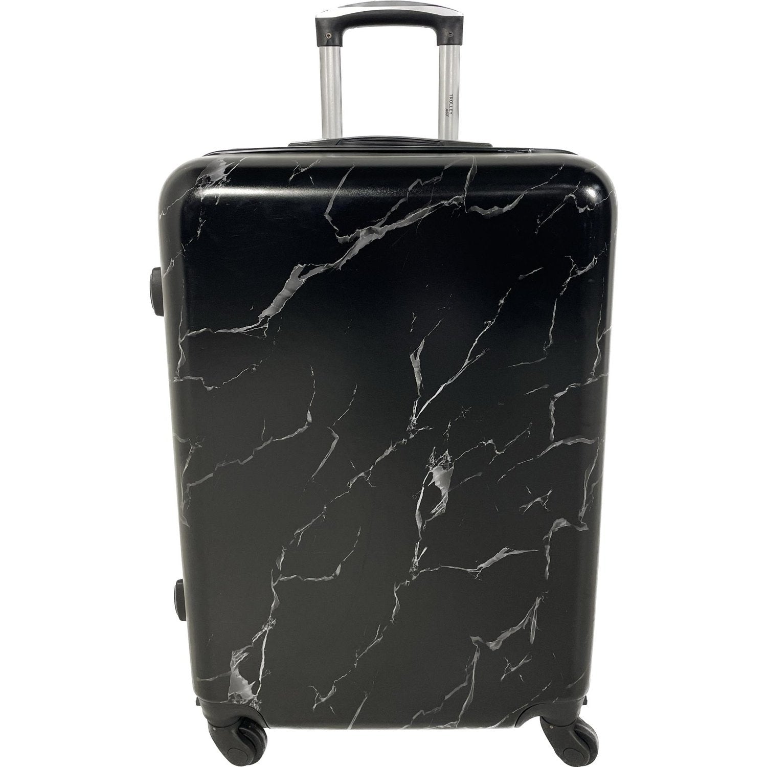 Trolleymaxx Reisekoffer Marmor Schwarz Matt