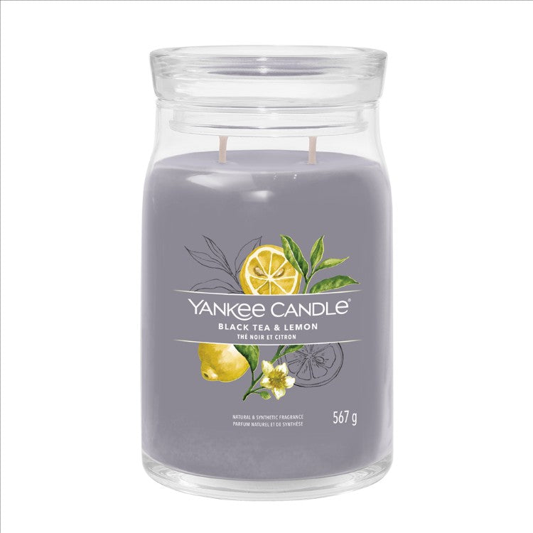 Yankee Candle Black Tea & Lemon – Large Jar