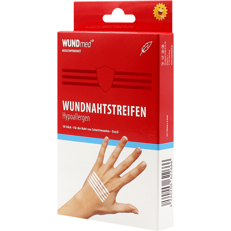 WUNDmed Gesundheit Wundnahtstreifen Hypoallergen (10 x 102mm x 6,4mm) im Outlet Sale