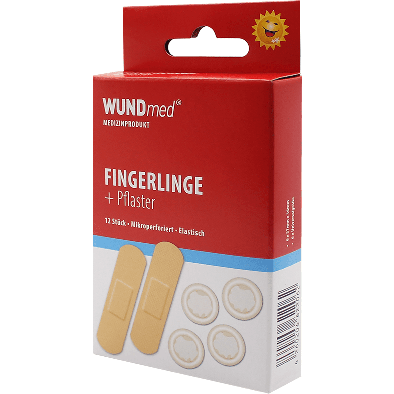 WUNDmed Gesundheit Fingerlinge + 6 Pflaster 12er im Outlet Sale