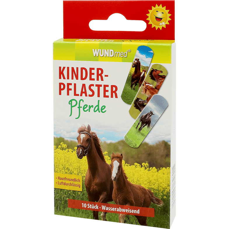 WUNDmed Gesundheit Kinderpflaster "Pferde" 10er im Outlet Sale