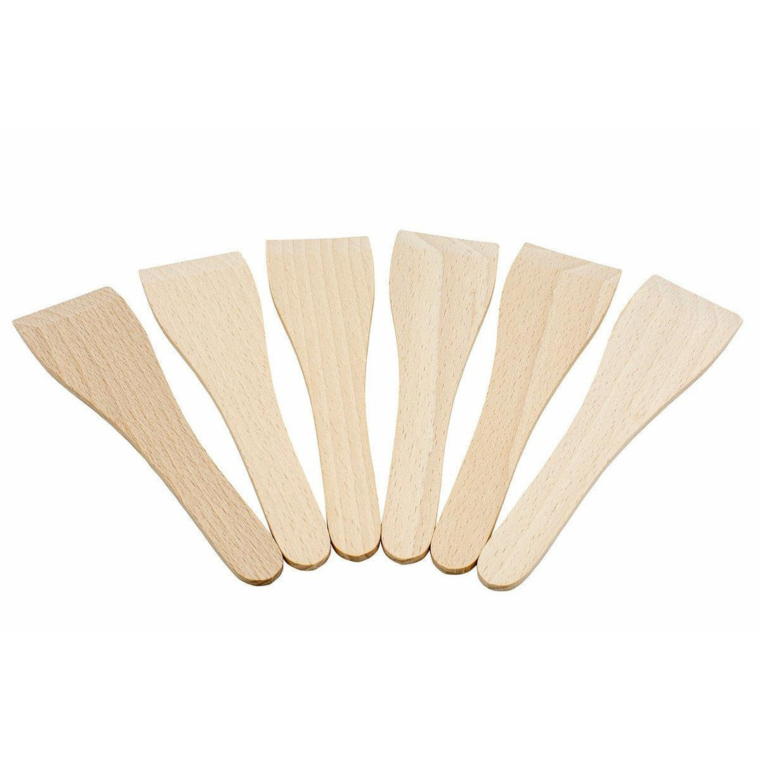 Raclettespachtel, Buche, 17.4 cm, 6er-Set im Outlet Sale