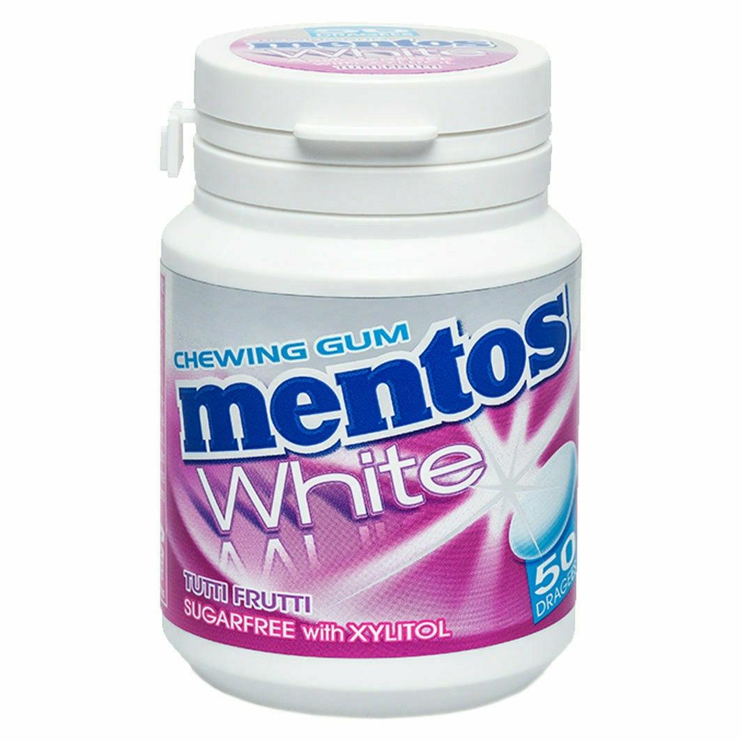 Mentos Gum White Tutti Frutti 75g Bottle im Outlet Sale