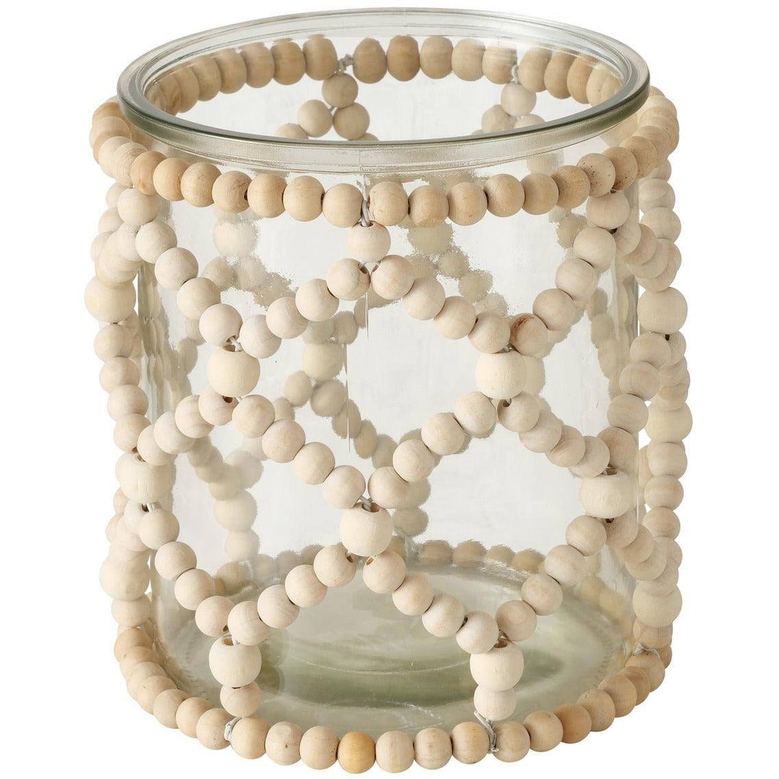 Boltze Dekoration Windlicht Beads, Rund, H 15,00 im Outlet Sale