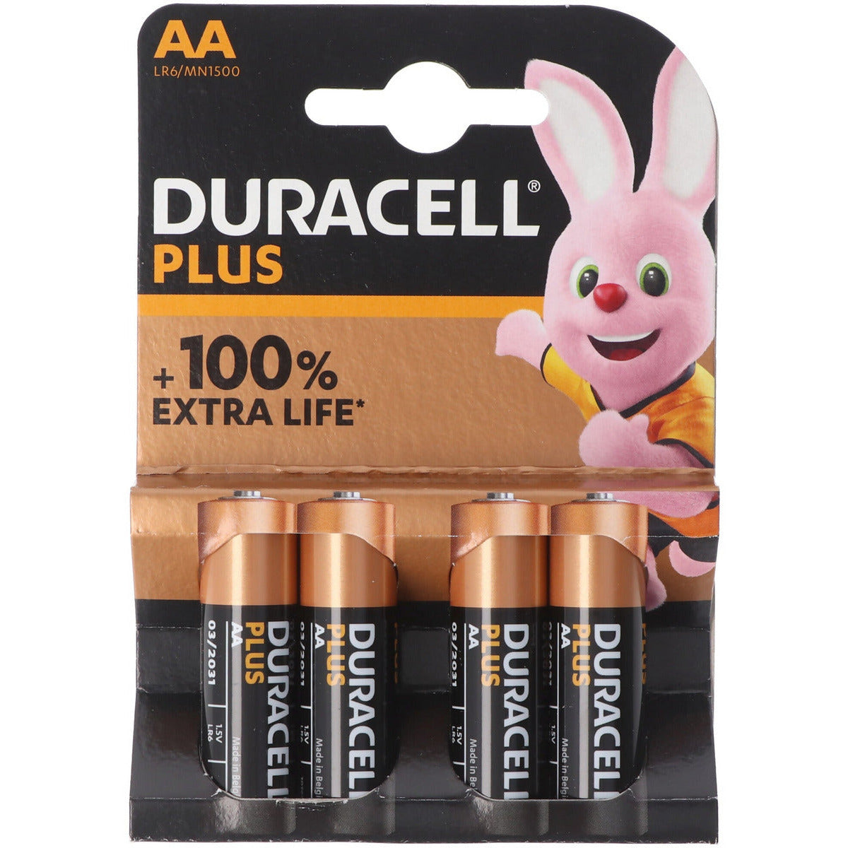 Batterie Duracell Plus Alkaline Mignon AA 4er