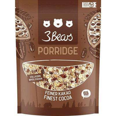 3 Bears Porridge finest cocoa, 400gr - {{ product.type }} - CHF {{ product.price | money }}