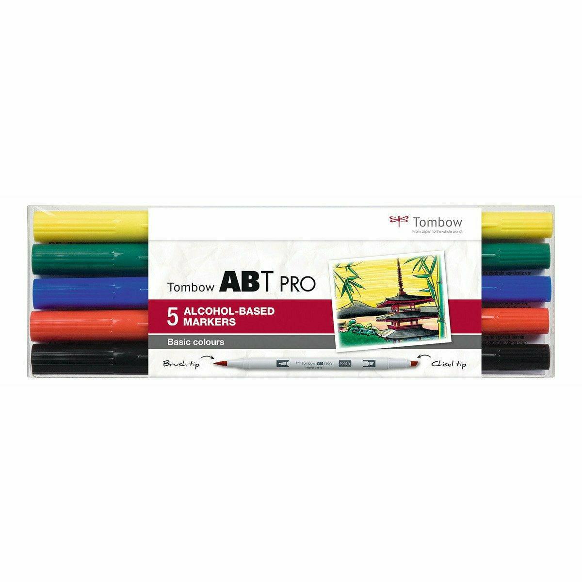 Tombow ABT PRO, Basic Colours, 5Stk. im Outlet Sale