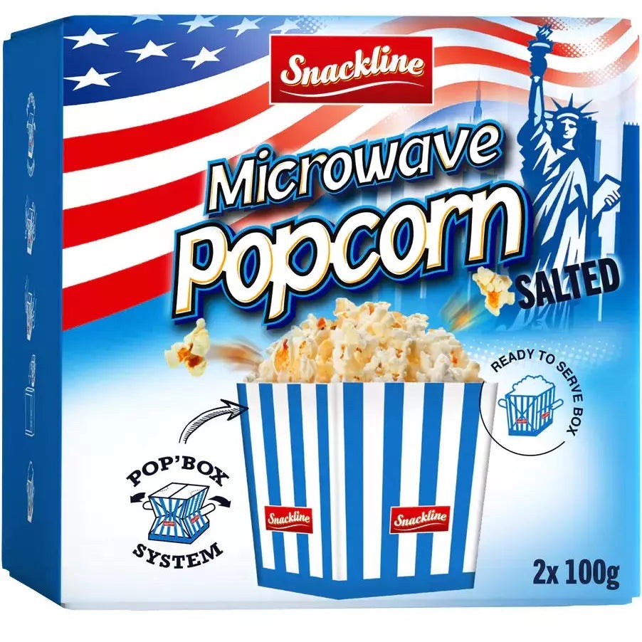 Microwave Popcorn salzig 2x 100g im Outlet Sale