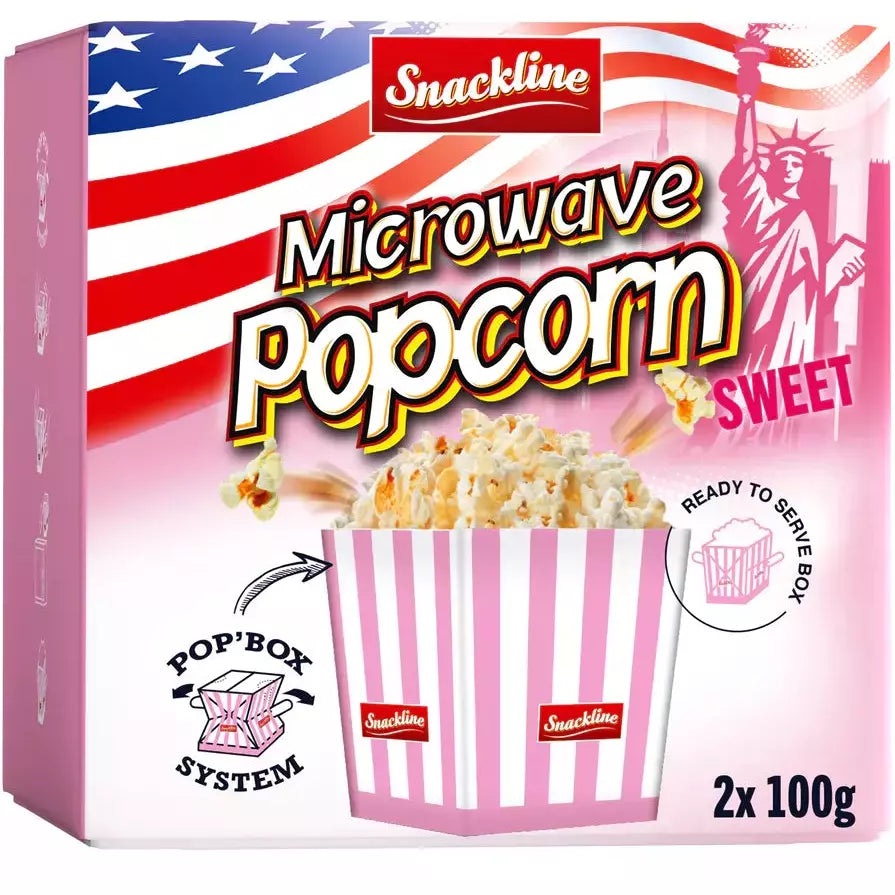 Microwave Popcorn 2x 100g im Outlet Sale