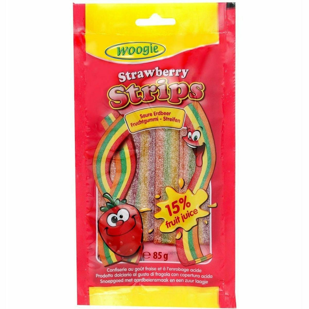 Sour Strawberry Strips 85g im Outlet Sale