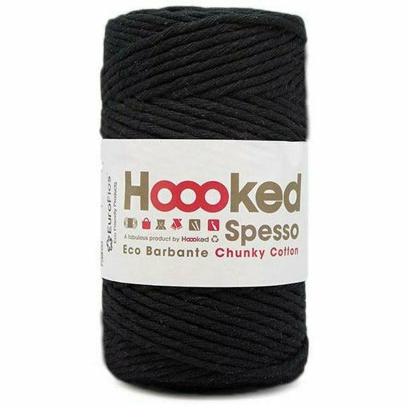 Hoooked Spesso Chunky Cotton, Noir 500gr im Outlet Sale